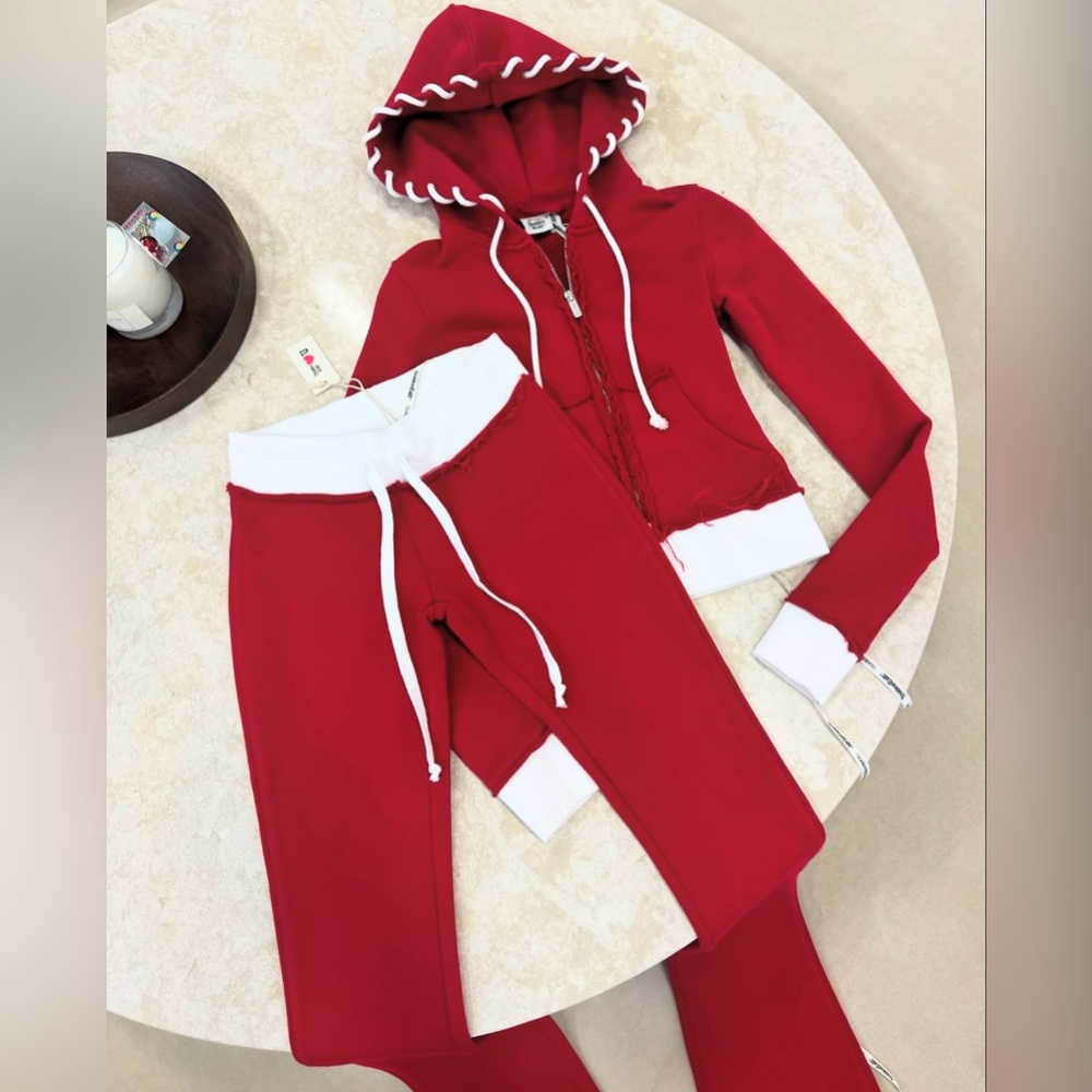 Hidden Cult Inca Sweatsuit - Maroon/Red